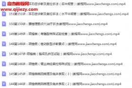 王國華中醫正骨理筋點穴高級傳承班視頻課程153集百度網盤下載學習