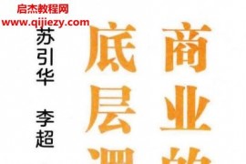 蘇引華李超合著商業的底層邏輯電子書pdfmobiepub格式百度網盤下載學習
