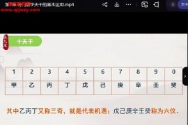 吳九龍八星奇門數字視頻教程10集百度網盤下載學習